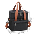 Axyaa Double Layers Tote Cooler Lunch Bag - Large Capacity Travel Picnic Lunch Box