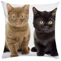 Axyaa Cute Cat Pillowcase Bubble Black  Kids Gift Decor Custom