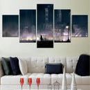 Axyaa Anime Landscape Canvas Wall Art Poster Modular Picture Print Living Room Decor