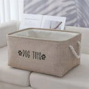 Axyaa Foldable Home Storage Basket for Clothes, Toys & Snacks with Handle