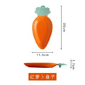 Axyaa Ceramic Carrot-Shaped Salad Bowl Soup Bowl for Family Snacks and Fruit