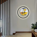 Axyaa Nordic Modern Wall Lamp Creative Simple Bedroom Corridor Lighting