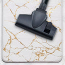 Axyaa Marble White Gold Bath Mat - Non-Slip Shower Carpet