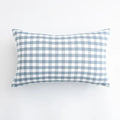 Axyaa Light Blue Plaid Pillow Cover 30x50cm/45x45cm - Home Decor Sofa Cushion