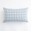 Axyaa Light Blue Plaid Pillow Cover 30x50cm/45x45cm - Home Decor Sofa Cushion