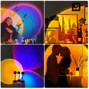 Axyaa Rainbow Sunset Lamp Projector LED Night Light - Atmosphere Lamp