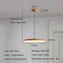 Axyaa Nordic LED Chandelier Macaron Saucer Bar Pendant Light for Living Bedroom