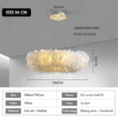 Axyaa Feather Pendant Lamps Chandelier for Home Decor Lighting