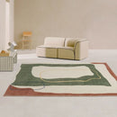 Axyaa Plush Fluffy Modern Bedroom Rug Large Living Room Decor Soft Washable Carpet
