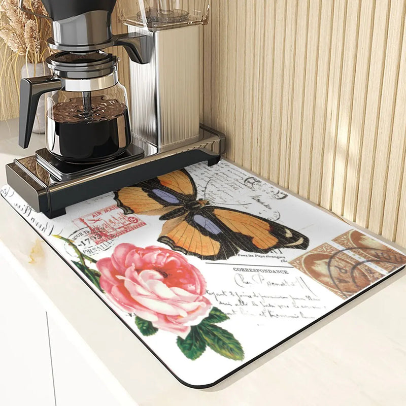 Axyaa Birds Printed Kitchen Coasters Set