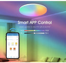 Axyaa Smart RGB Ceiling Lamp 54W Dimmable LED Remote Control Ambient Lighting