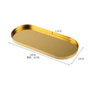 Axyaa Stainless Steel Oval Jewelry Display Tray Ornament & Storage Dish
