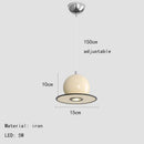 Axyaa Cream Wind Pendant Lamp for Bar & Dining Table - LED Chandelier