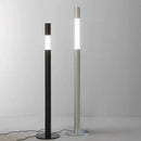 Axyaa Adjustable Chrome Black LED Floor Lamp for Home and Exhibition Hall