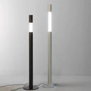 Axyaa Adjustable LED Floor Lamp in Chrome Black for Living Room and Bedroom