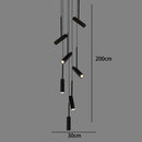 Axyaa Staircase Chandeliers Hanging Light Modern LED Pendant Lamps Indoor Living Room Lighting