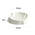 Axyaa White Mountain Shaped Ceramic Plate Set for Molecular Cuisine