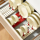Axyaa Telescopic Dish Drying Rack: Adjustable, Space-Saving, Removable Drain Shelf