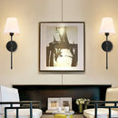 Axyaa Nordic Wall Lamp: Modern Cloth Cover Sconce for Bathroom, Bedroom, Corridor