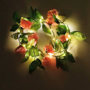 Pink Rose Vine LED String Lights by Axyaa - Wedding Party Garden Home Decor