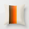 Axyaa Rainbow Tunnel Pattern Pillowcase Brown Plush Cover 45x45cm