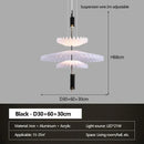 Axyaa Modern Pleated Chandelier for Restaurant & Bar Counters