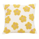 Axyaa Floral Circle Velvet Embroidered Pillowcase Cojines Cotton Canvas Throw Pillow