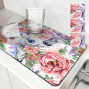 Axyaa Non-Slip Absorbent Drying Mat for Kitchen Tableware and Counter