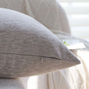 Nordic Chenille Cushion Cover Set by Axyaa - Beige Soft Pillow Case for Sofa