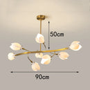 Axyaa Modern Indoor Pendant Chandelier LED Ceiling Light for Dining Room