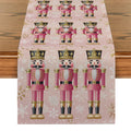 Axyaa Christmas Snowflake Table Runner for Kitchen Holiday Party Decor