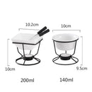 Axyaa Cheese Chocolate Melting Ceramic Mug with Fork, European Tableware Mug