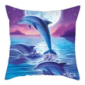 Axyaa Dolphin Pattern Cushion Cover 45x45cm