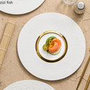 Axya Ceramic Dinner Plate Set Steak Sushi Sashimi Dish Restaurant Tableware