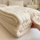 Axyaa Winter Warm Coral Fleece Jacquard Blanket