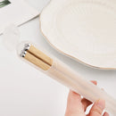 Axyaa Non-Slip Reusable Alloy Chopsticks Set - Healthy, Japanese, Chinese, Korean Dinnerware