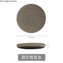 Axya Ceramic Honeycomb Dinner Plate Sushi Dish Fruit Tray Dim Sum Dish