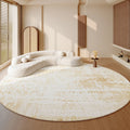 Axyaa Plush Round Carpet: Soft, Fluffy Rug for Luxurious Living Room & Bedroom