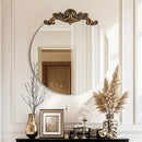 Axyaa Baroque Antique Round Mirror Wall Decor - 24/28/32/36 inch