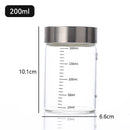 Axyaa Glass Seal Jar Portable Scale Liquid Storage Cup