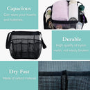 Axyaa Mesh Shower Caddy with 8 Pockets and 2 Handles - Portable Bathroom Tote Bag