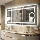 Axyaa LED Backlit Vanity Mirror with Demisting, Smart Touch, Dimmable Memory Light