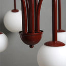 Axyaa Modern Italian Glass Iron Pendant Chandelier for Home Decor