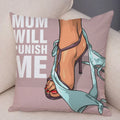 Axyaa Cartoon Lady Chest Decorative Pillowcase - Fashion Girl Design