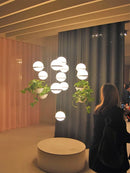 Axyaa Nordic Sky Garden Led Pendant Chandelier, DIY Flower Pot Hanging Light for Home Decor