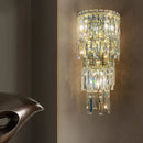 Axyaa Crystal LED Wall Light & Ceiling Chandelier: Modern Luxury for Home Decor