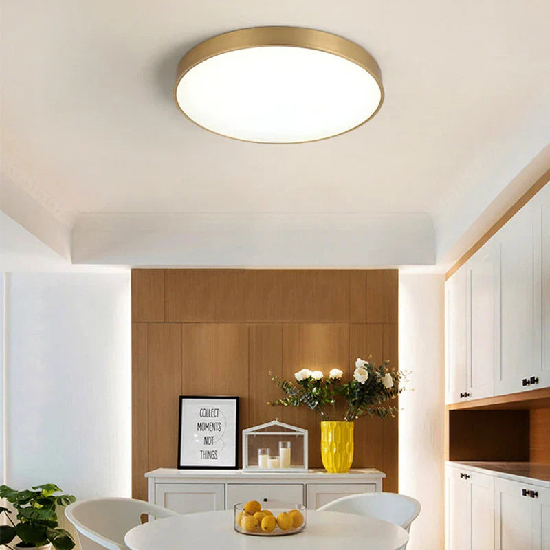 Axyaa Round LED Ceiling Light for Modern Living Spaces