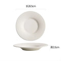 Axyaa White Ceramic Plate Set - Elegant Dinnerware for Every Meal