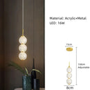 Axyaa Nordic Light Luxury Bedhead Pendant for Living Room, Bedroom, Dining, Bar, and Desk.