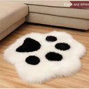 Axyaa Cat Paw Bear Foot Plush Carpet for Home Decor
